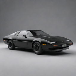 Render an image of the iconic Knight Rider car, specifically designed to resemble a finely detailed diecast model.