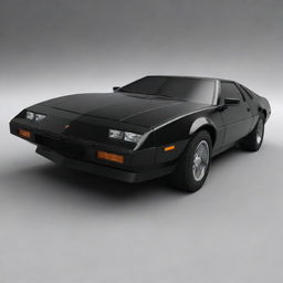 Render an image of the iconic Knight Rider car, specifically designed to resemble a finely detailed diecast model.