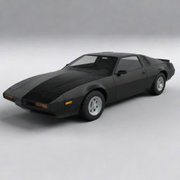 Render an image of the iconic Knight Rider car, specifically designed to resemble a finely detailed diecast model.