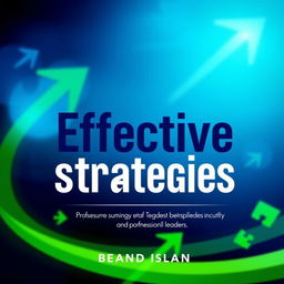An engaging book cover for the title "Effective Strategies", showcasing an abstract design that symbolizes strategic thinking and problem-solving