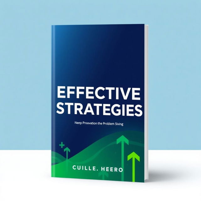 An engaging book cover for the title "Effective Strategies", showcasing an abstract design that symbolizes strategic thinking and problem-solving