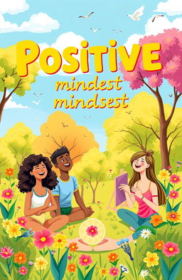 A vibrant and uplifting illustration representing a positive mindset