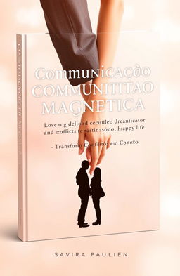 Elegant book cover for 'Comunicação Magnética: Transformando Conflitos em Conexão