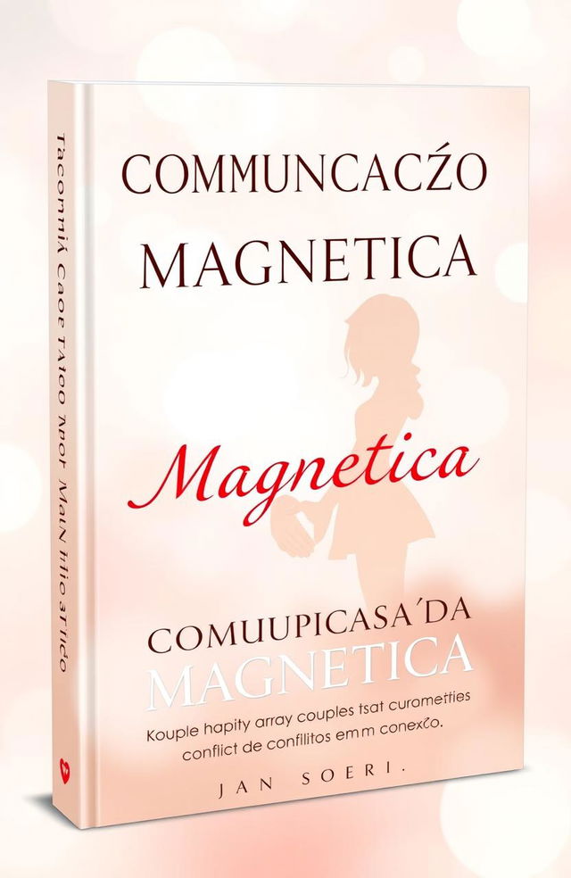 Elegant book cover for 'Comunicação Magnética: Transformando Conflitos em Conexão