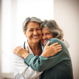A warm and intimate scene of Dr