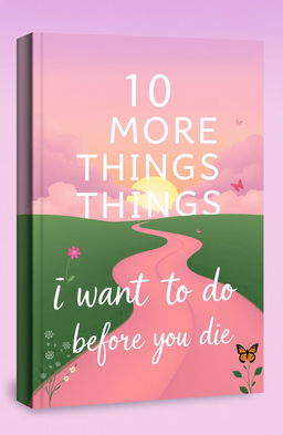 A book cover design titled '10 MORE THINGS I WANT TO DO BEFORE I DIE'