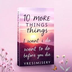 A book cover design for '10 MORE THINGS I WANT TO DO BEFORE I DIE' by Yresimmisery