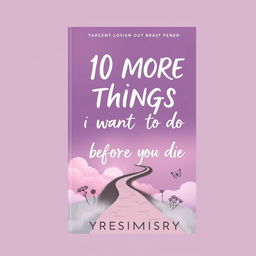 A book cover design for '10 MORE THINGS I WANT TO DO BEFORE I DIE' by Yresimmisery