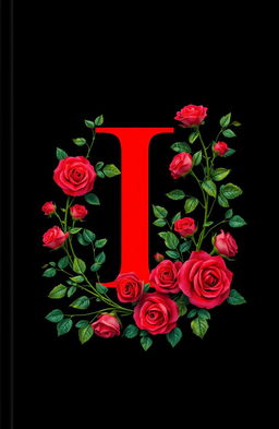 A striking black book cover featuring a large capital letter 'I' in bold, vivid red at the center