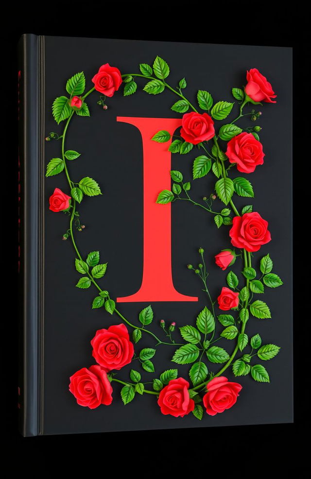 A striking black book cover featuring a large capital letter 'I' in bold, vivid red at the center