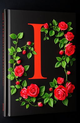 A striking black book cover featuring a large capital letter 'I' in bold, vivid red at the center