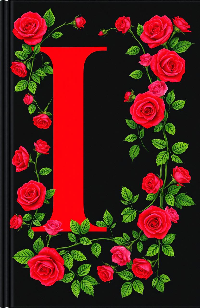 A striking black book cover featuring a large capital letter 'I' in bold, vivid red at the center