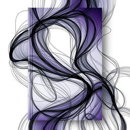 A visually striking book cover design that features an abstract composition made entirely of creative lines