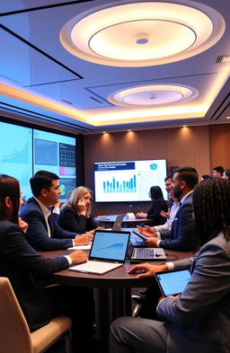 An advanced analytics workshop on health data, showcasing a diverse group of healthcare professionals engaging in discussions and collaborative activities