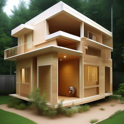 Design a house with dimensions 47 feet by 30 feet including 6 rooms, a lavatory, bathroom, stairs, and a kitchen.