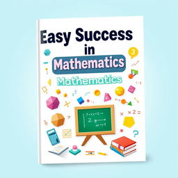 A visually appealing cover design for a mathematics book titled 'Easy Success in Mathematics'