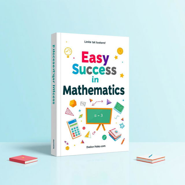 A visually appealing cover design for a mathematics book titled 'Easy Success in Mathematics'