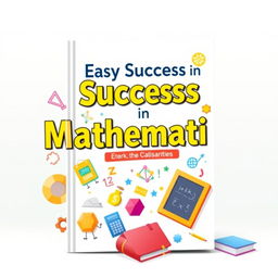 A visually appealing cover design for a mathematics book titled 'Easy Success in Mathematics'