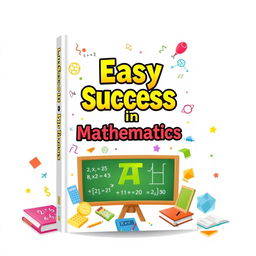 A visually appealing cover design for a mathematics book titled 'Easy Success in Mathematics'