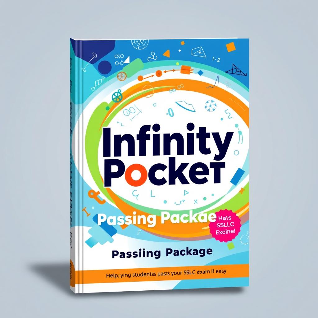 A visually appealing cover design for a mathematics book titled 'Infinity Pocket Passing Package'