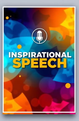 An impressive and artistic cover design for a speech text document