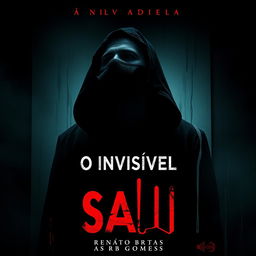 A chilling movie poster for 'Saw - O Invisível', showcasing the dark and suspenseful atmosphere typical of the Saw franchise