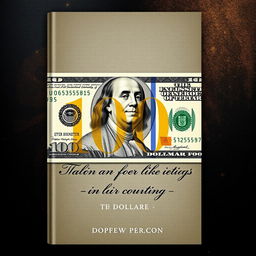 A visually striking book cover featuring a detailed and textured 100-dollar note as the central element
