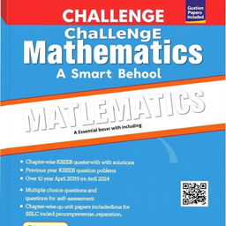 Challenge MATHEMATICS A Smart book for SSLC

Discover the essential contents including:
- Chapterwise types of questions with solutions
- Previous year KSEEB question papers with solutions
- Over 100 types of questions and practice problems
- Solutions for KSEEB from April 2019 to April 2024
- Multiple choice questions for self-assessment
- Chapter-wise unit tests with SSLC chapter-wise solutions including QR codes for quick reference
- FA question papers included for comprehensive preparation