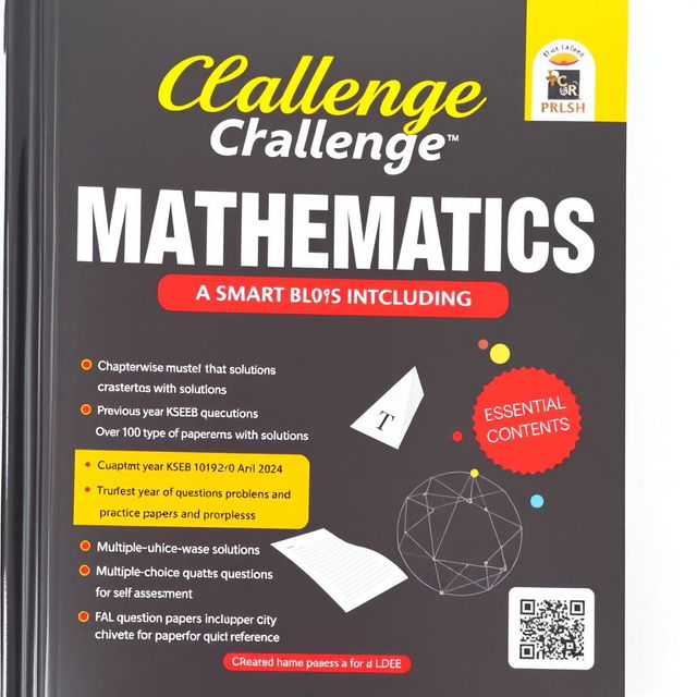 Challenge MATHEMATICS A Smart book for SSLC

Discover the essential contents including:
- Chapterwise types of questions with solutions
- Previous year KSEEB question papers with solutions
- Over 100 types of questions and practice problems
- Solutions for KSEEB from April 2019 to April 2024
- Multiple choice questions for self-assessment
- Chapter-wise unit tests with SSLC chapter-wise solutions including QR codes for quick reference
- FA question papers included for comprehensive preparation