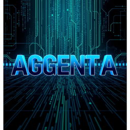 The phrase 'AGENT A' depicted in large, bold letters oriented downwards at the center of the image