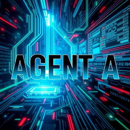 The phrase 'AGENT A' displayed in large, bold letters prominently in the foreground