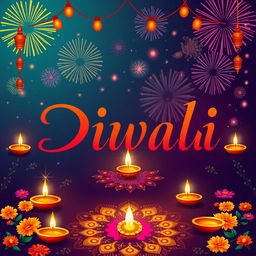 A festive Diwali poster featuring the name 'NV Careers' in an elegant and vibrant font