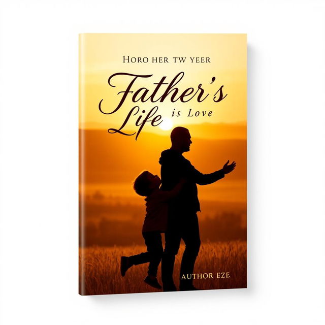 A heartfelt book cover design honoring a father's life