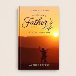 A heartfelt book cover design honoring a father's life