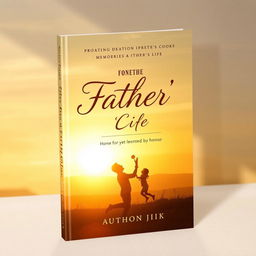A heartfelt book cover design honoring a father's life
