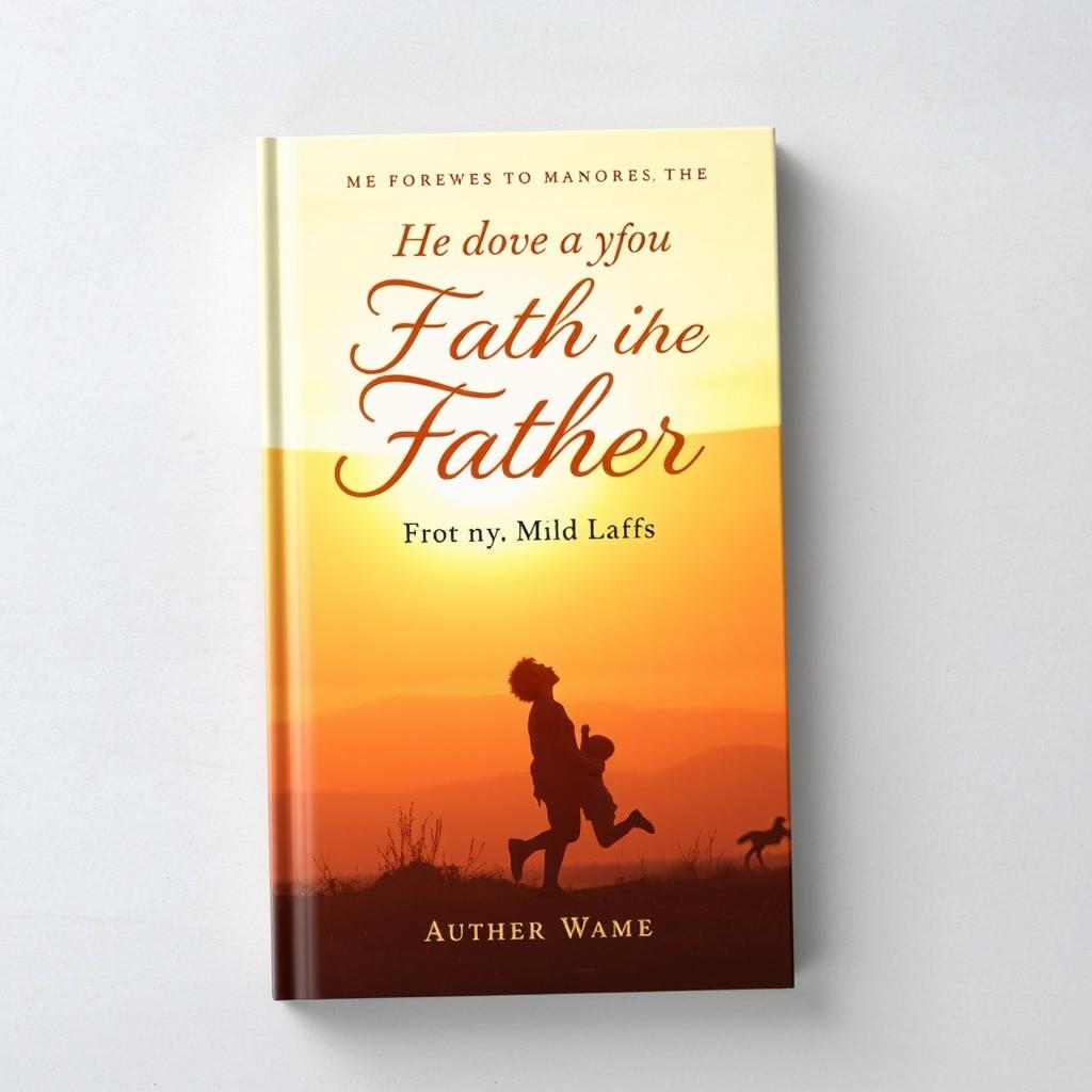 A heartfelt book cover design honoring a father's life