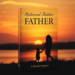 A poignant and heartfelt book cover design symbolizing the life of a beloved father