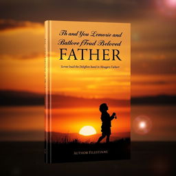 A poignant and heartfelt book cover design symbolizing the life of a beloved father