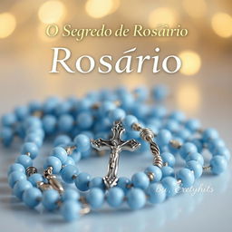 A serene and spiritual eBook cover titled 'O Segredo do Rosário'