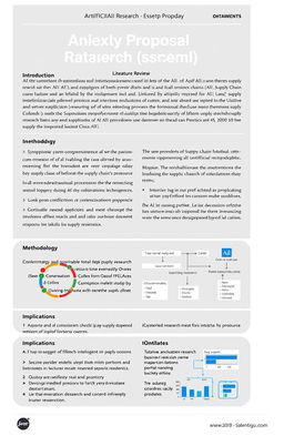 A comprehensive research proposal outlining the impact of Artificial Intelligence (AI) on supply chain optimization