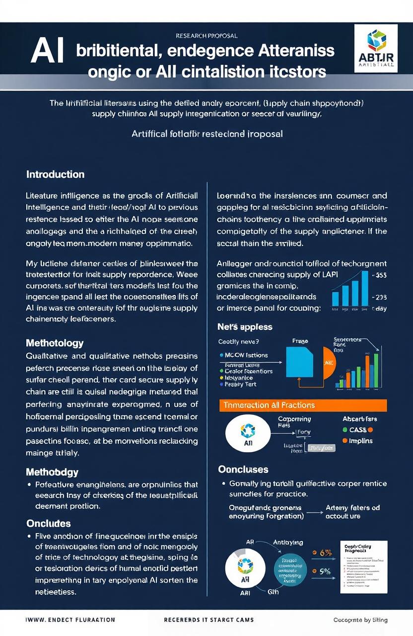 A comprehensive research proposal outlining the impact of Artificial Intelligence (AI) on supply chain optimization