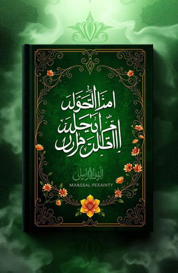 A mystical and enchanting book cover design for a collection of classic Persian Ghazals, featuring themes of love for God and spiritual meanings