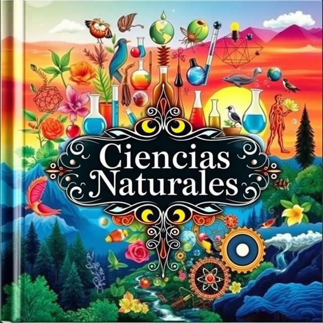 A captivating cover design for a 'Ciencias Naturales' textbook