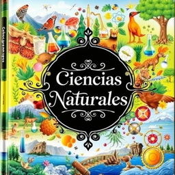 A captivating cover design for a 'Ciencias Naturales' textbook