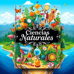 A captivating cover design for a 'Ciencias Naturales' textbook