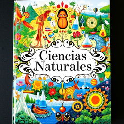 A captivating cover design for a 'Ciencias Naturales' textbook