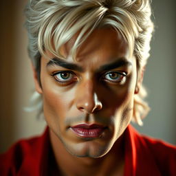 A hyper-realistic close-up portrait of Michael Jackson, also known as the King of Pop