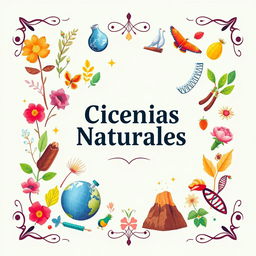 A beautifully designed cover page for a Natural Sciences textbook