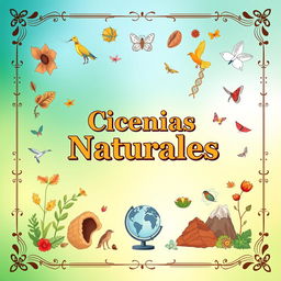 A beautifully designed cover page for a Natural Sciences textbook
