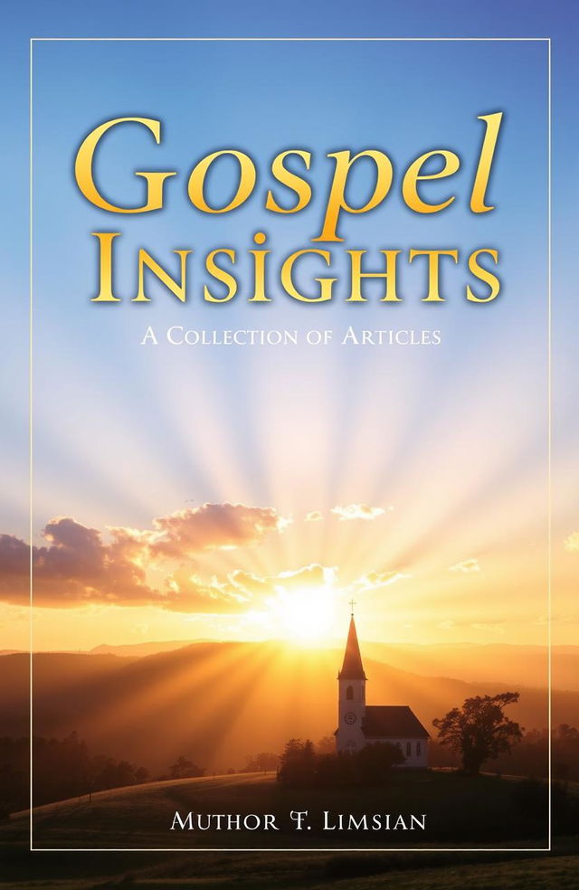 A captivating book cover for a gospel articles collection